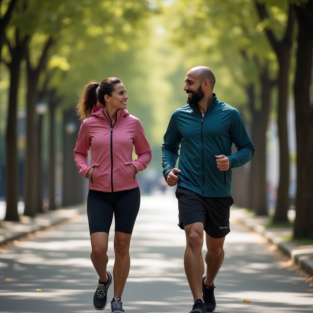 Allenamento cardio all'aperto con trainer