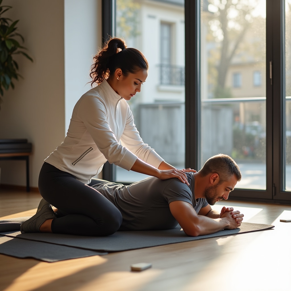 Sessione di recupero della forma fisica a domicilio